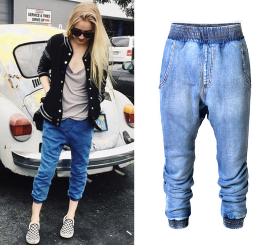 Jeans Elásticos Talle Alto Mujer Talla Grande Comodidad Total