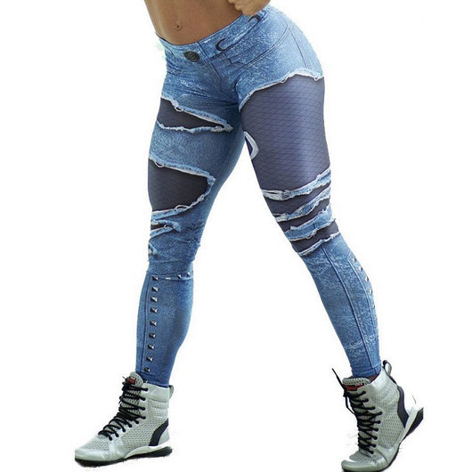 Leggings Deportivos Estampados Cintura Alta con Tecnología Anti-Sudor - Image 4