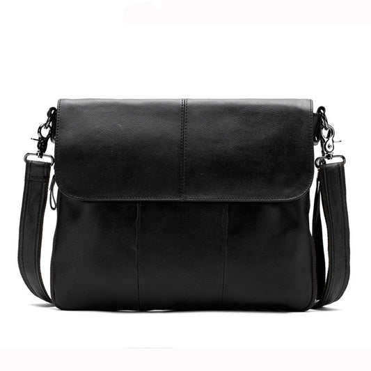 Bolsa de Hombro Ejecutiva con Solapa para Hombre