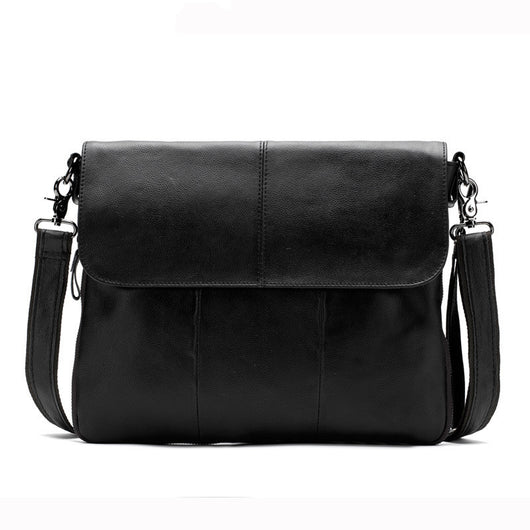 Bolsa de Hombro Ejecutiva con Solapa para Hombre