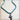 **Blue Turquoise Melon Beaded Necklace w/ Copper Cross 260g