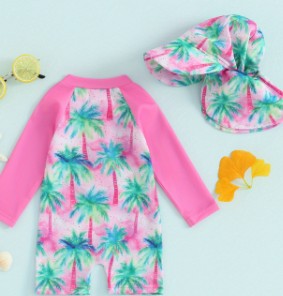 Traje de Baño Bebé de Una Pieza con Mangas Largas - Image 5