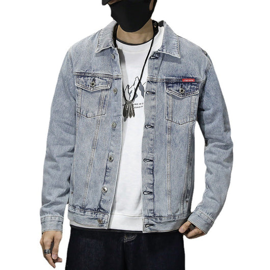 Chaqueta Denim Oversized Slim Estilo Coreano Lavado Casual - Image 12
