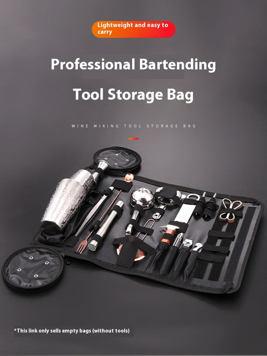 Set Profesional de Coctelería con Bolsa de Almacenamiento Acero Inoxidable - Image 2