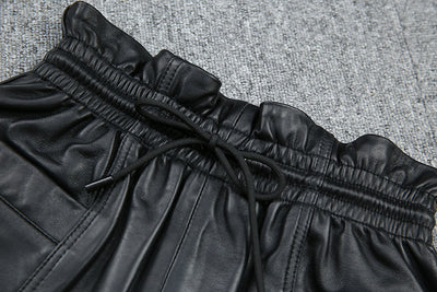 Shorts de Cuero Oveja con Bolsillos de Cordón - Casual Premium - Image 21