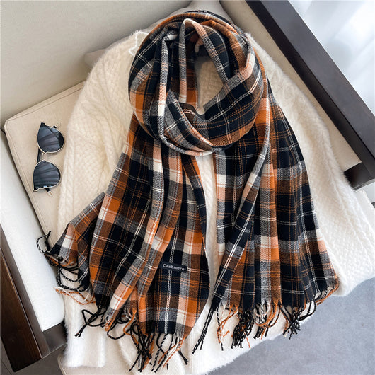 Bufanda Larga de Cachemira Fina para Otoño e Invierno Unisex - Image 13