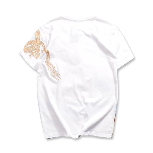 Camiseta Bordada Suelta Estilo Chino - Comodidad Casual Premium - Image 7
