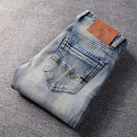 Jeans Rotos Hombre Estilo Europeo y Americano - Image 4