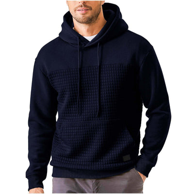 Chaqueta Sudadera Deportiva Talla Grande con Forro Polar y Diseño Patchwork Cuadros - Image 14
