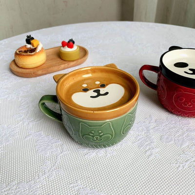Taza de Cerámica Panda Shiba Inu con Tapa - Image 8