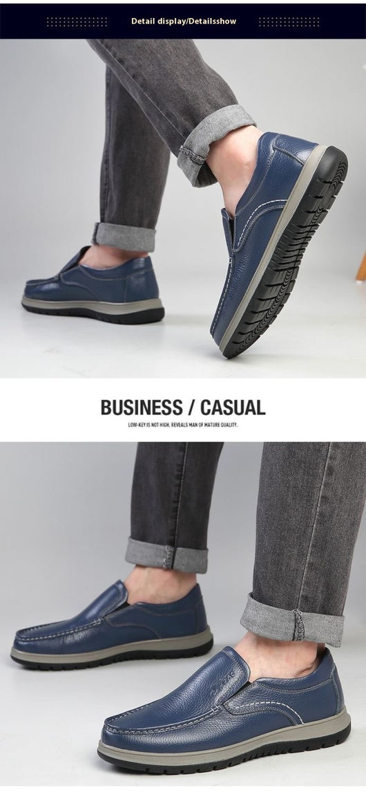 Zapatos Casuales de Cuero Impermeables y Ligeros para Hombre - Image 9