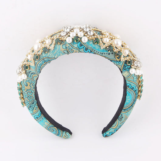 Diadema Barroca Voluminosa con Esponja Estilo Europeo - Image 4