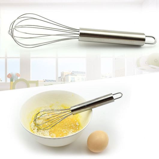 Batidor Manual de Acero Inoxidable 8 Pulgadas para Cocina - Image 2