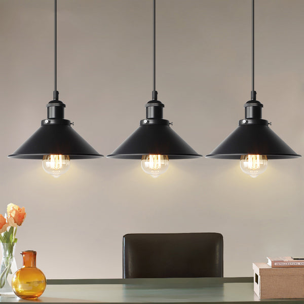 Lámpara Colgante Industrial Estilo Restaurante con Tapa de Hierro Antiguo