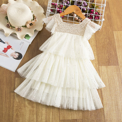 Vestido de Niña con Lentejuelas y Malla Brillante - Image 33