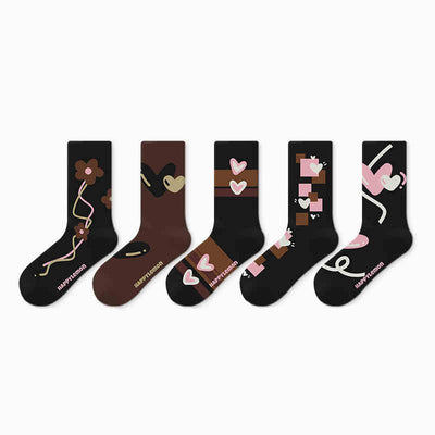 Calcetines de Algodón Estampado Infantil Primavera Otoño - Image 14