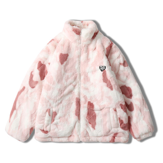Abrigo de Cachemir Tie Dye con Cuello Mao Unisex - Image 6