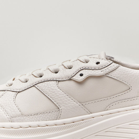 Tenis Blancos Casual con Suela Gruesa Elevada - Image 2