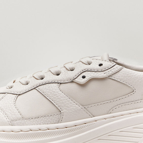 Tenis Blancos Casual con Suela Gruesa Elevada