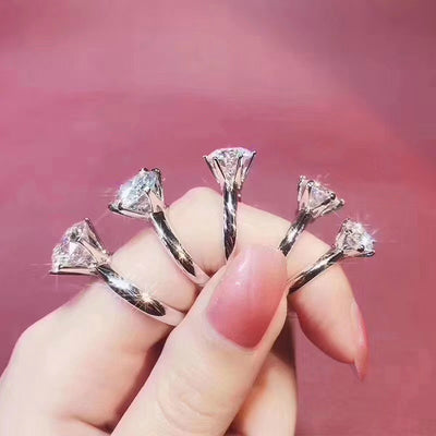Anillo de Moissanita Plateado para Mujer - Brillo de Diamante Eterno - Image 5