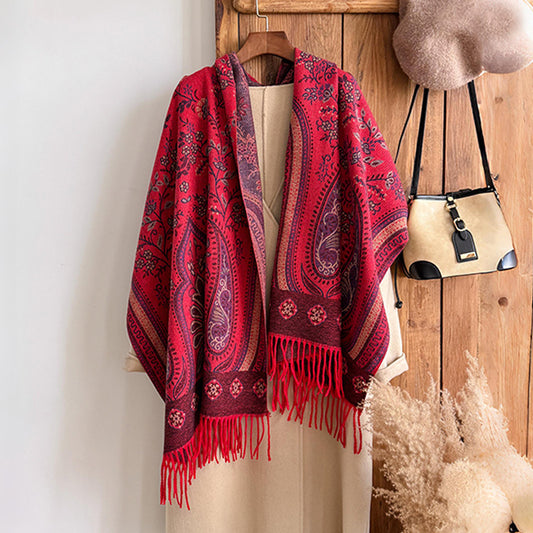 Chal Étnico de Flor de Marañón - Accesorio Bohemio Artesanal