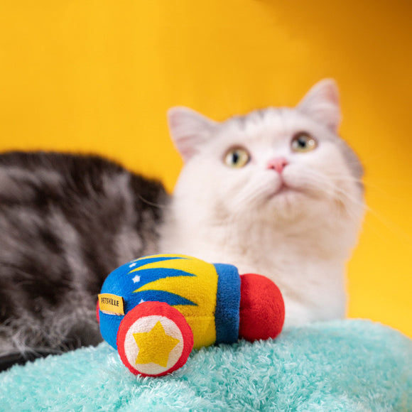 Juguete Interactivo para Gatos con Vibración, Catnip y Textura de Molar