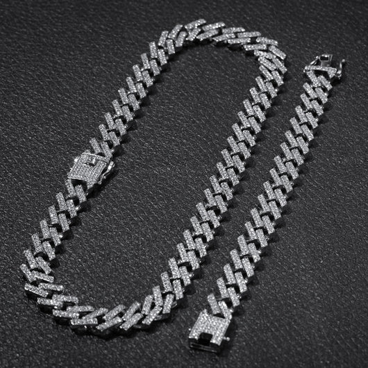 Cadena Cubana de Diamantes Rombos - Image 5