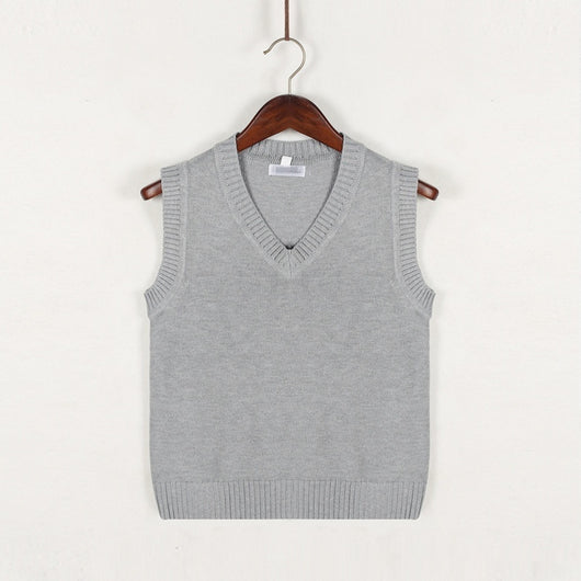 Chaleco de Punto Hombre Talla Grande Cuello V Rayas Estilo Universitario Oversized - Image 12