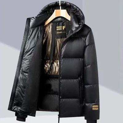 Chaqueta Acolchada Unisex Otoño Invierno - Diseño Negro y Dorado - Image 9