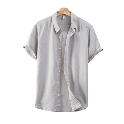 Camisa de Lino NEVIO con Mangas Enrolladas - Comodidad y Estilo - Image 4