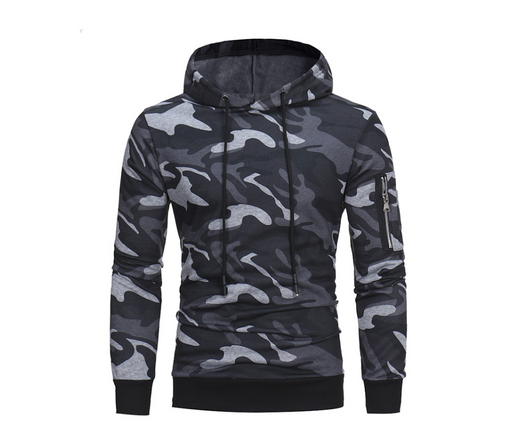 Sudadera Deportiva Camuflaje para Hombre - Chaqueta Casual Spring
