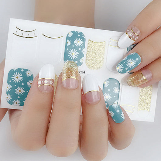 Stickers de Uñas 3D con Efecto Bronceado