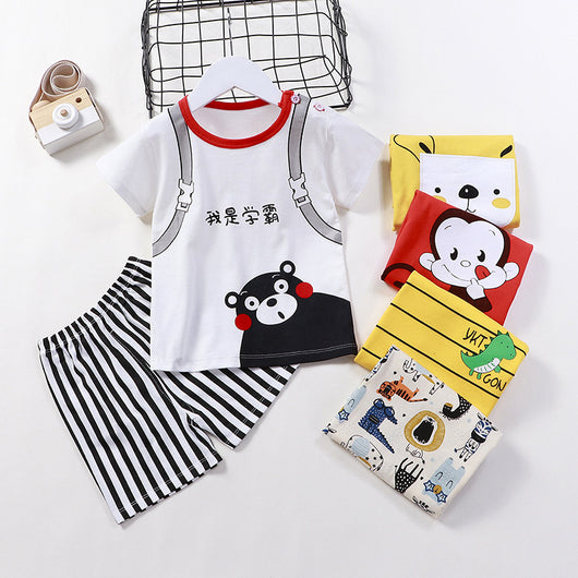 Conjunto Infantil de Algodón Puro con Manga Corta - Image 17