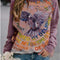 Sudadera Manga Larga Cuello Redondo para Mujer