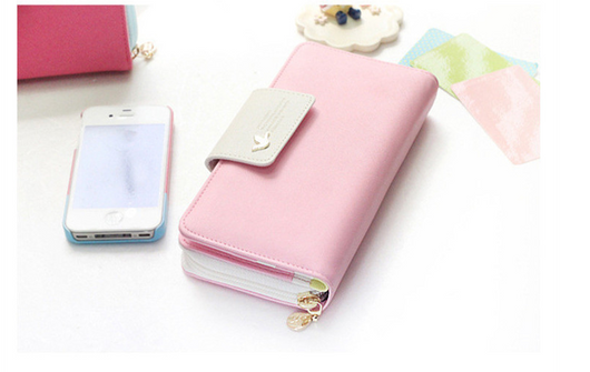 Billetera Retro con Cierre Largo para Mujer - Monedero Clutch con Clip para Billetes - Image 11