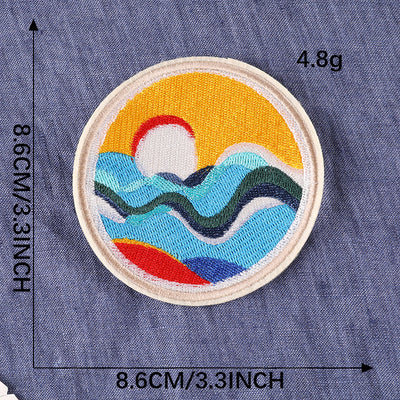 Parche Bordado Redondo - Insignia Adhesiva para Ropa - Image 6