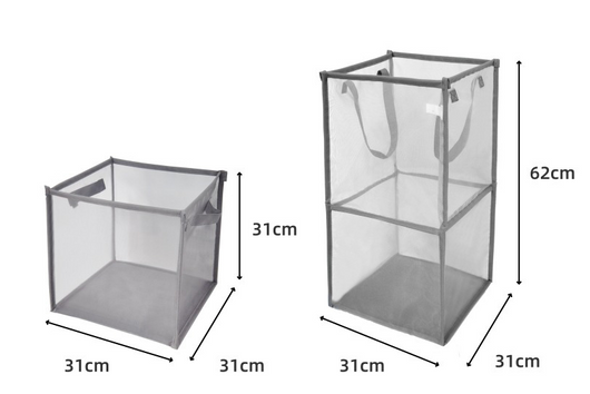 Cesto de Ropa Plegable y Giratorio para Baño - Image 9