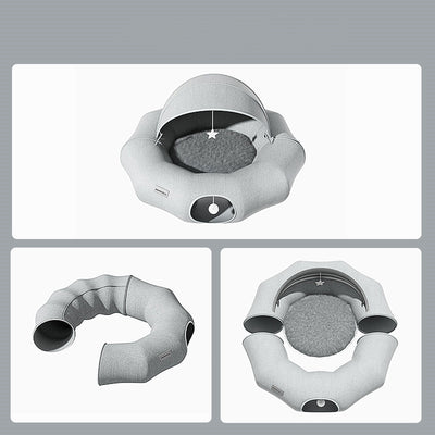 Túnel Donuts Plegable para Gatos - Refugio de Juego y Descanso - Image 2
