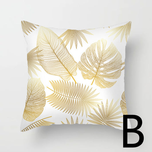 Almohada de Respaldo Flanela Dorada con Flores y Lentejuelas - Image 40