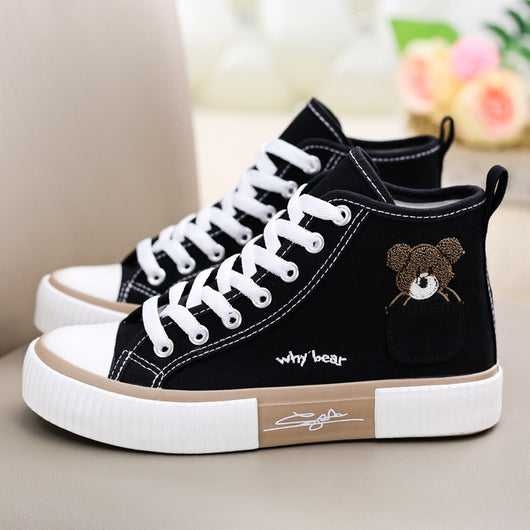 Zapatillas Altas para Mujer con Bolsillos y Diseño Oso - Image 7