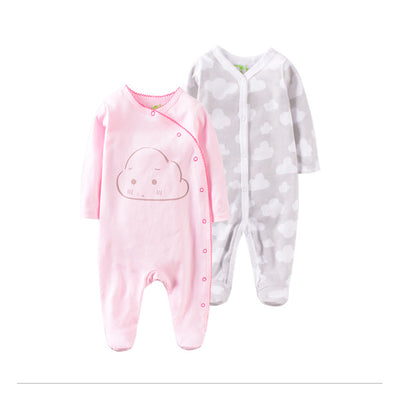 Pijama Enterizo de Algodón para Bebé 0-12 Meses con Bordados Animados - Image 5