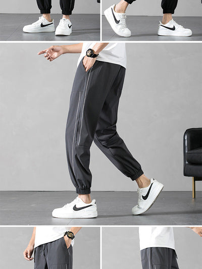 Pantalones Deportivos de Seda Helada - Capris Ajustados de 9 Puntos - Image 5