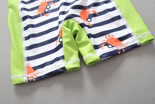 Traje de Baño Niño Rayas Azul Marino - Conjunto Surf - Image 7
