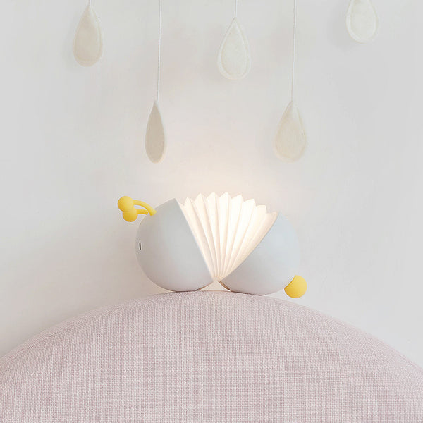 Lámpara Nocturna LED Oruga Creativa con Carga USB y Soporte Magnético Extensible