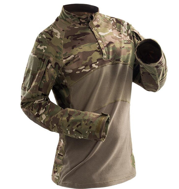Camisa Táctica Manga Larga Camuflaje para Airsoft y Operaciones