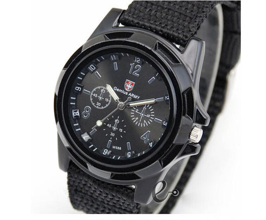 Reloj Militar Deportivo con Correa Tejida - Movimiento de Cuarzo Profesional - Image 2