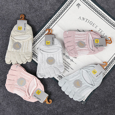 Calcetines Invisibles de Algodón Puro para Mujer con Dedos Separados y Control de Transpiración - Image 33
