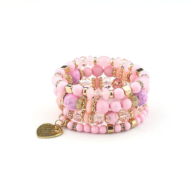Pulsera de Cristal Cuarzo Melocotón con Corazón - Joya Elegante para Mujer - Image 23