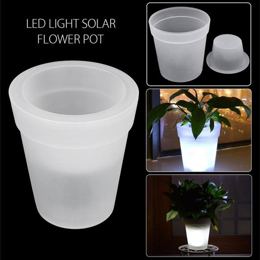 Maceta Decorativa con Energía Solar