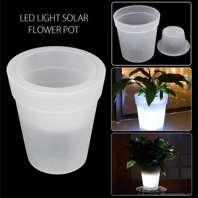 Maceta Decorativa con Energía Solar